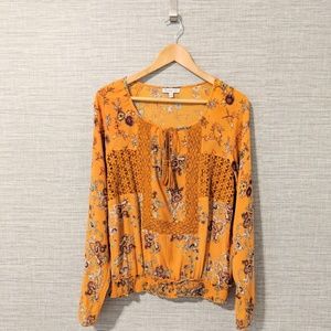 Patrons of Peace • Boho Floral Crochet Blouse